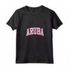 Aruba Vacanze Spiaggia - Tropical Vibes Aruba Maglietta con Collo a V - Regalo Unico per gli Amanti di Aruba