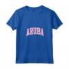 Aruba Vacanze Spiaggia - Tropical Vibes Aruba Maglietta con Collo a V - Regalo Unico per gli Amanti di Aruba