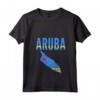 Donna Aruban - Maglietta Bandiera della Mappa di Aruba con Collo a V - Regalo Ideale per Uomini e Donne - Perfetto per Anniversario, Laurea o Natale