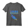 Donna Aruban - Maglietta Bandiera della Mappa di Aruba con Collo a V - Regalo Ideale per Uomini e Donne - Perfetto per Anniversario, Laurea o Natale
