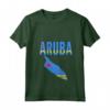Donna Aruban - Maglietta Bandiera della Mappa di Aruba con Collo a V - Regalo Ideale per Uomini e Donne - Perfetto per Anniversario, Laurea o Natale