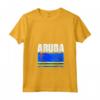 Emblema Bandiera Aruba Maglietta con Collo a V - Souvenir Viaggio Leggero e Comodo