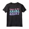 Aruba Vacanze Spiaggia Tropical Vibes - Maglietta Souvenir Unica per Uomini e Donne - Regalo Ideale per Amanti di Aruba