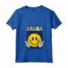 Aruba Vacanze Spiaggia Tropical Vibes - Maglietta con Collo a V - Regalo Unico per Donne e Uomini
