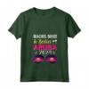 Donna Spiagge Booze Besties Aruba 2024 Vacanze di Primavera Maglietta con Collo a V - Outfit Mare con Besties 2024 per Compleanni e Addio al Nubilato
