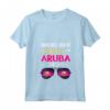 Donna Spiagge Booze Besties Aruba 2024 Vacanze di Primavera Maglietta con Collo a V - Outfit Mare con Besties 2024 per Compleanni e Addio al Nubilato