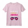 Donna Spiagge Booze Besties Aruba 2024 Vacanze di Primavera Maglietta con Collo a V - Outfit Mare con Besties 2024 per Compleanni e Addio al Nubilato