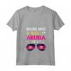 Donna Spiagge Booze Besties Aruba 2024 Vacanze di Primavera Maglietta con Collo a V - Outfit Mare con Besties 2024 per Compleanni e Addio al Nubilato