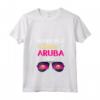 Donna Spiagge Booze Besties Aruba 2024 Vacanze di Primavera Maglietta con Collo a V - Outfit Mare con Besties 2024 per Compleanni e Addio al Nubilato