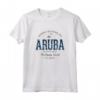 Aruba Stile retrò Vintage - Maglietta Souvenir per Viaggi ad Aruba - Leggera e Taglio Classico