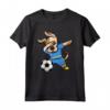 Dabbing Dog Aruba Calcio Aruban Bandiera Soccer Maglietta - Regalo per Appassionati di Calcio Aruban - Ideale per Compleanno o Natale