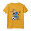 Dabbing Dog Aruba Calcio Aruban Bandiera Soccer Maglietta - Regalo per Appassionati di Calcio Aruban - Ideale per Compleanno o Natale