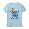 Dabbing Dog Aruba Calcio Aruban Bandiera Soccer Maglietta - Regalo per Appassionati di Calcio Aruban - Ideale per Compleanno o Natale