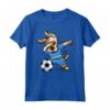 Dabbing Dog Aruba Calcio Aruban Bandiera Soccer Maglietta - Regalo per Appassionati di Calcio Aruban - Ideale per Compleanno o Natale