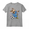 Dabbing Dog Aruba Calcio Aruban Bandiera Soccer Maglietta - Regalo per Appassionati di Calcio Aruban - Ideale per Compleanno o Natale