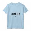 Aruba Maglietta con Collo a V - Design One Happy Island - Ideale per Viaggi e Vacanze ad Aruba