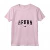 Aruba Maglietta con Collo a V - Design One Happy Island - Ideale per Viaggi e Vacanze ad Aruba