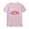 Donna Biba Dushi Aruba - Maglietta Tropicale con Collo a V - Ricordo Vacanza ai Caraibi in Stile Tie Dye