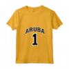 Aruba One Orgoglioso Maglietta con Collo a V - Ideale per Uomini, Donne e Bambini Amanti del Calcio in Aruba