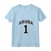 Aruba One Orgoglioso Maglietta con Collo a V - Ideale per Uomini, Donne e Bambini Amanti del Calcio in Aruba