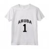 Aruba One Orgoglioso Maglietta con Collo a V - Ideale per Uomini, Donne e Bambini Amanti del Calcio in Aruba