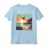 Eagle Beach - Design con Tramonto Caraibico di Aruba Maglietta - Ricordo Vacanza Spiaggia Tropicale