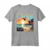 Eagle Beach - Design con Tramonto Caraibico di Aruba Maglietta - Ricordo Vacanza Spiaggia Tropicale