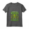 Donna Asparagi Vegani Maglietta con Collo a V - Design con Asparagi 'In A World Full Of Veggies - Be A Asparagus' - Ideale per Uomini, Donne e Bambini