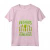 Donna Asparagi Vegani Maglietta con Collo a V - Design con Asparagi 'In A World Full Of Veggies - Be A Asparagus' - Ideale per Uomini, Donne e Bambini