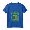 Donna Asparagi Vegani Maglietta con Collo a V - Design con Asparagi 'In A World Full Of Veggies - Be A Asparagus' - Ideale per Uomini, Donne e Bambini