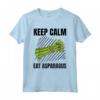 Keep Calm Mangia Asparagi - Vintage Grunge Asparagi Amante Maglietta - Regalo Unico per Compleanni e Feste