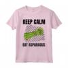 Keep Calm Mangia Asparagi - Vintage Grunge Asparagi Amante Maglietta - Regalo Unico per Compleanni e Feste