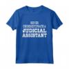 Never Underestimate a Judicial Assistant - Design Accattivante Maglietta per Impiegati Legali - Ideale per Mostrare Apprezzamento