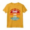 Ho Due Titoli Papà e Assistente Legale - Maglietta Stile Vintage Retro - Regalo Unico per Papà