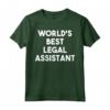 Miglior Assistente Legale del Mondo - Divertente Maglietta per Regalo - Ideale per Compleanno, Natale e Altro