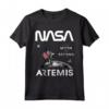 NASA Artemis Missione Astronauta Luna Bandiera USA Worm Logo Maglietta - Design Ufficiale NASA per Esploratori Spaziali