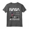 NASA Artemis Missione Astronauta Luna Bandiera USA Worm Logo Maglietta - Design Ufficiale NASA per Esploratori Spaziali