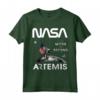 NASA Artemis Missione Astronauta Luna Bandiera USA Worm Logo Maglietta - Design Ufficiale NASA per Esploratori Spaziali
