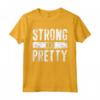 Strong And Pretty T-Shirt Strongman - Maglietta per allenamento da palestra - Idea Regalo per Uomini e Donne - Leg Day Dicendo Forte E Bella
