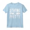 Strong And Pretty T-Shirt Strongman - Maglietta per allenamento da palestra - Idea Regalo per Uomini e Donne - Leg Day Dicendo Forte E Bella