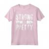 Strong And Pretty T-Shirt Strongman - Maglietta per allenamento da palestra - Idea Regalo per Uomini e Donne - Leg Day Dicendo Forte E Bella