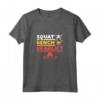 Powerlifting, Squat, Panchina, Deadlift - T-shirt per sollevamento pesi Canotta - Regalo Motivazionale per Allenamento in Palestra