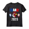 Francia 2023 Rugby Supporter World Gift Humor Galletto Maglietta - Ideale come Regalo per i Tifosi della Nazionale Francese