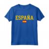 Spagna T Shirt Donna Uomo Bambini - Bandiera Spagnola Rosso España Maglietta - Ideale per gli Amanti del Calcio e della Spagna
