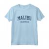 Malibu California CA Vintage Varsity Sport Navy Design Maglietta - Ideale per Mostrare l'Orgoglio della Città Natale
