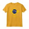 Maglietta Brasile Unisex Bambino Bandiera Brasiliana Verde Invecchiato - Ideale per Appassionati di Calcio - Acquista Online