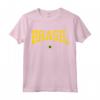Brasile T Shirt Donna Uomo Bambini - Bandiera Brasile Verde Maglietta Calcio - Ideale per Appassionati e Regali