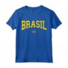 Brasile T Shirt Donna Uomo Bambini - Bandiera Brasile Verde Maglietta Calcio - Ideale per Appassionati e Regali