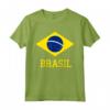 Brasile T Shirt Donna Uomo Bambini - Bandiera Verde Maglietta Brasil - Orgoglio Calcio Sportivo