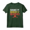 Powerlifting, Squat, Panchina, Deadlift - T-shirt per Sollevamento Pesi - Motivazionale per Fitness e Allenamento - Idea Regalo Palestra